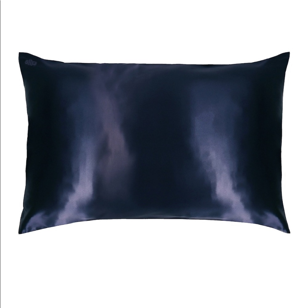 Slip silk queen pillowcase - Navy
